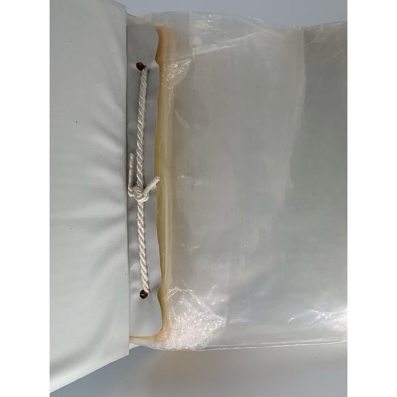 Vintage Photo Album Blue Floral Medium Size 9 x 7.5 x 2.5" Vinyl Family Book - Picture 8 of 13